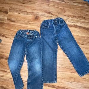 Children’s Place blue jeans adjustable waist Bundle of 2 size 4T‎